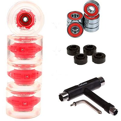 FunTomia 4X Longboard LED roués Wheels 70x51mm 86A 8X Mach1® roulements à Billes ABEC-11 - Publicité FunTomia 4X Longboard LED roués Wheels 70x51mm 86A 8X Mach1® roulements à Billes ABEC-11 - Publicité