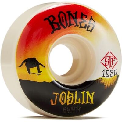 Bones Roue de Skateboard STF, 54mm, Joslin Sunset, Jeu de 4 - Publicité Bones Roue de Skateboard STF, 54mm, Joslin Sunset, Jeu de 4 - Publicité
