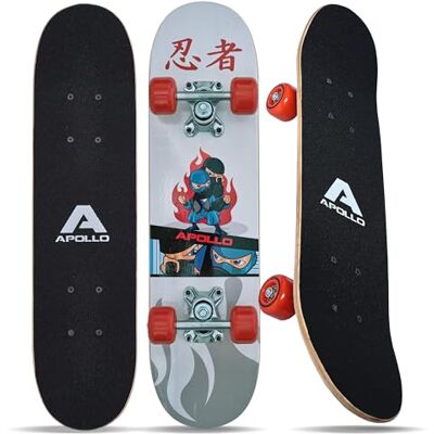 Apollo Skateboard pour Enfants, Petit Skate pour Enfants, Planche à roulettes - Publicité Apollo Skateboard pour Enfants, Petit Skate pour Enfants, Planche à roulettes - Publicité