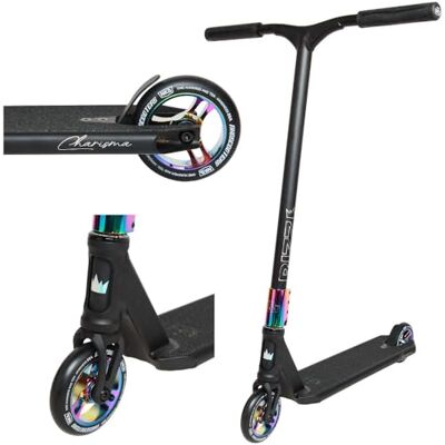 NKD Trottinette de Stunt – RIZZ Roulements Haute Performance ABEC-9 Guidon Rotatif à 360° pour Le Freestyle Alliage d’Aluminium 6061 Durable - Publicité NKD Trottinette de Stunt – RIZZ Roulements Haute Performance ABEC-9 Guidon Rotatif à 360° pour Le Freestyle Alliage d’Aluminium 6061 Durable - Publicité