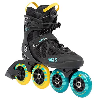 K2 VO2 S 100 X BOA Inline Skate 2023 Black/Blue/Yellow - Publicité K2 VO2 S 100 X BOA Inline Skate 2023 Black/Blue/Yellow - Publicité