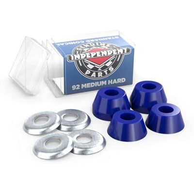 INDEPENDENT Gommes Skateboard Bushings (Jeu De 4) Conical Medium Hard 92A Bleu - Publicité INDEPENDENT Gommes Skateboard Bushings (Jeu De 4) Conical Medium Hard 92A Bleu - Publicité