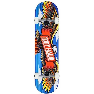 Generic Skateboard complet Tony Hawk planche à roulettes d'entrée de gamme professionnelle série débutant Tony Hawk original garanti (8.0", Wingspan bleue) - Publicité Generic Skateboard complet Tony Hawk planche à roulettes d'entrée de gamme professionnelle série débutant Tony Hawk original garanti (8.0", Wingspan bleue) - Publicité
