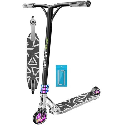 KESSER® Stunt Scooter GT-Limit Direction à 360° Avec support Roulements à billes ABEC 9 Roues en polyuréthane de 110 mm Pour enfants et adultes - Publicité KESSER® Stunt Scooter GT-Limit Direction à 360° Avec support Roulements à billes ABEC 9 Roues en polyuréthane de 110 mm Pour enfants et adultes - Publicité