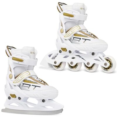 RAVEN Profession Roller en Ligne Patin à Glace 2 en 1 Banc/Or Taille 38-42 (25cm-27,5cm) Régables - Publicité RAVEN Profession Roller en Ligne Patin à Glace 2 en 1 Banc/Or Taille 38-42 (25cm-27,5cm) Régables - Publicité