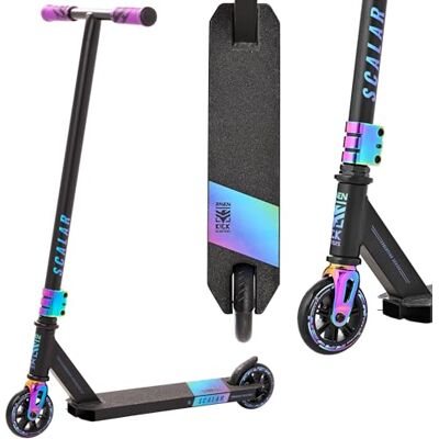 RAVEN Trottinette freestyle pour enfants et adultes Roues en polypropylène + PU de 100 mm Roulements ABEC-7 (Evolution Scalar Color, 100 mm) - Publicité RAVEN Trottinette freestyle pour enfants et adultes Roues en polypropylène + PU de 100 mm Roulements ABEC-7 (Evolution Scalar Color, 100 mm) - Publicité