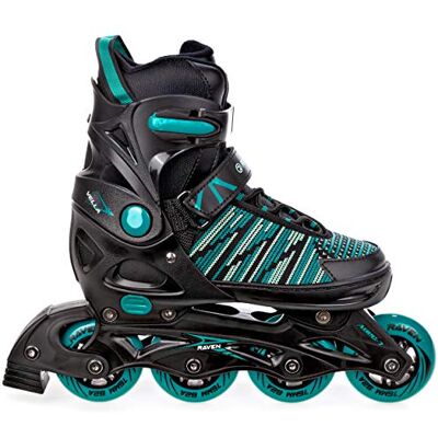 Roller en Ligne Vella du 40 au 43 Adulte EnfantNoir Mixte Taille Ajustable Raven - Publicité Roller en Ligne Vella du 40 au 43 Adulte EnfantNoir Mixte Taille Ajustable Raven - Publicité
