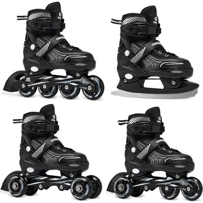 Croxer - Optima Black - 35-38 - 70mm roues - Inline skates - Publicité Croxer - Optima Black - 35-38 - 70mm roues - Inline skates - Publicité