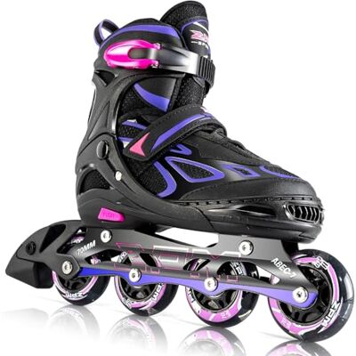 2PM SPORTS Vinal Patins à Roues Alignées Réglables pour Enfants et Adultes - Publicité 2PM SPORTS Vinal Patins à Roues Alignées Réglables pour Enfants et Adultes - Publicité