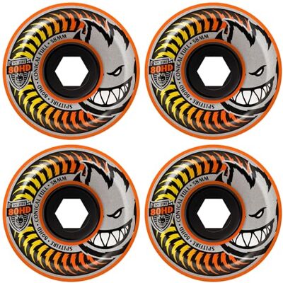 Spitfire Roues de skateboard 58 mm 80HD orange conique Full - Publicité Spitfire Roues de skateboard 58 mm 80HD orange conique Full - Publicité
