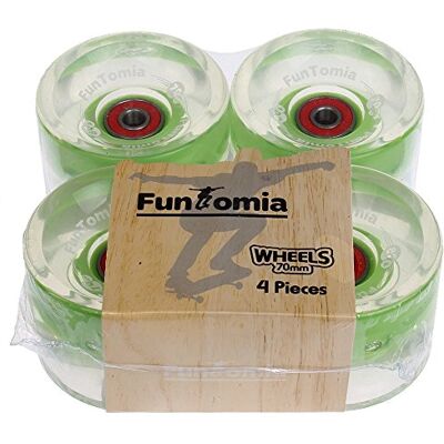 FunTomia 4X Longboard LED roués Wheels 70x51mm 86A 8X Mach1® roulements à Billes ABEC-11 - Publicité FunTomia 4X Longboard LED roués Wheels 70x51mm 86A 8X Mach1® roulements à Billes ABEC-11 - Publicité