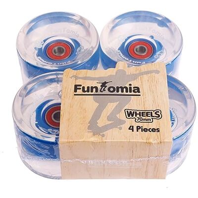 FunTomia 4X Longboard LED roués Wheels 70x51mm 86A 8X Mach1® roulements à Billes ABEC-11 - Publicité FunTomia 4X Longboard LED roués Wheels 70x51mm 86A 8X Mach1® roulements à Billes ABEC-11 - Publicité