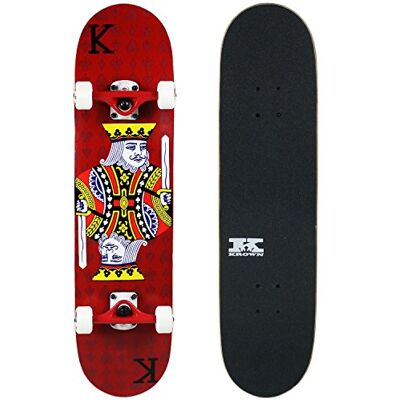 Krown KPC Skateboard Complet – Qualité Professionnelle – Plateau 7 Plis en érable, Trucks en Aluminium, Roues en uréthane, roulements de précision – La première Planche Parfaite pour Les débutants - Publicité Krown KPC Skateboard Complet – Qualité Professionnelle – Plateau 7 Plis en érable, Trucks en Aluminium, Roues en uréthane, roulements de précision – La première Planche Parfaite pour Les débutants - Publicité