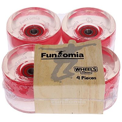 FunTomia 4X Longboard LED roués Wheels 70x51mm 86A 8X Mach1® roulements à Billes ABEC-11 - Publicité FunTomia 4X Longboard LED roués Wheels 70x51mm 86A 8X Mach1® roulements à Billes ABEC-11 - Publicité