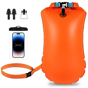 Lyneun Bouée de Natation de Gonflable Adulte, Réglable Bouee Nage Eau Libre, Poche Étanche pour Téléphone Portable, Pince-Nez, Bouchons D'oreille, Swim Buoy pour Sport Nautiques Extérieur(Orange, 20L) - Publicité Lyneun Bouée de Natation de Gonflable Adulte, Réglable Bouee Nage Eau Libre, Poche Étanche pour Téléphone Portable, Pince-Nez, Bouchons D'oreille, Swim Buoy pour Sport Nautiques Extérieur(Orange, 20L) - Publicité