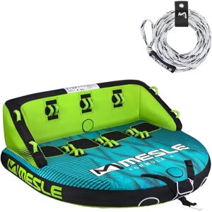 Mesle Pack Bouée Tractée Formula 2-4 Personnes avec Corde, Gonflable Bouée Bateau & Jet Ski Nautique, Bouée Tractable Nautique pour Enfants & Adultes - Publicité Mesle Pack Bouée Tractée Formula 2-4 Personnes avec Corde, Gonflable Bouée Bateau & Jet Ski Nautique, Bouée Tractable Nautique pour Enfants & Adultes - Publicité