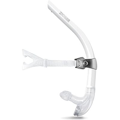 ZIONOR T1 Tuba de plongée confortable avec valve de purge unidirectionnelle pour piscine en eau libre Blanc - Publicité ZIONOR T1 Tuba de plongée confortable avec valve de purge unidirectionnelle pour piscine en eau libre Blanc - Publicité