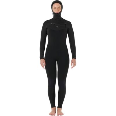Rip Curl 2026 Femmes Dawn Patrol 5/4mm à Capuche Chest Zip Combinaison Néoprène 15YWFS Black - Publicité Rip Curl 2026 Femmes Dawn Patrol 5/4mm à Capuche Chest Zip Combinaison Néoprène 15YWFS Black - Publicité