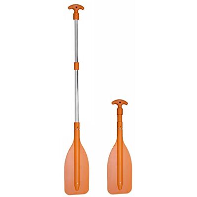 Oceansouth Pagaie télescopique réglable en Aluminium Longueur 600mm 1100mm (3 Parties) Orange de sécurité - Publicité Oceansouth Pagaie télescopique réglable en Aluminium Longueur 600mm 1100mm (3 Parties) Orange de sécurité - Publicité