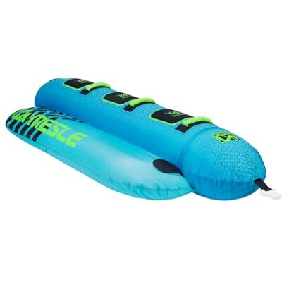 MESLE Tube Torpedo 2, 3, 4 personnes, Towable Banana Bateau gonflable en nylon 840 D pour enfants et adultes Sport nautique Fun-Tube, Bateau banane, Patins à eau avec kit de réparation - Publicité MESLE Tube Torpedo 2, 3, 4 personnes, Towable Banana Bateau gonflable en nylon 840 D pour enfants et adultes Sport nautique Fun-Tube, Bateau banane, Patins à eau avec kit de réparation - Publicité