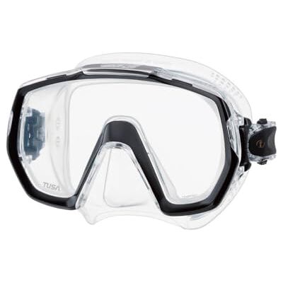 Tusa Freedom Elite Masque de Plongée Snorkeling Adulte Noir/Transparente - Publicité Tusa Freedom Elite Masque de Plongée Snorkeling Adulte Noir/Transparente - Publicité