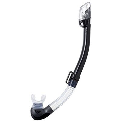 Tusa Hyperdry Elite II Tube de plongée en apnée sèche pour Adultes et Jeunes Noir/Transparent - Publicité Tusa Hyperdry Elite II Tube de plongée en apnée sèche pour Adultes et Jeunes Noir/Transparent - Publicité