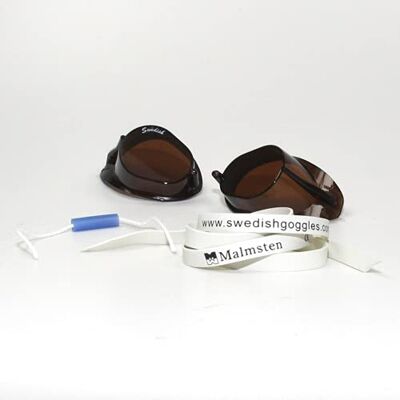 Malmsten Lunettes suédoises classiques Lunettes de natation Kit de montage (fumé) - Publicité Malmsten Lunettes suédoises classiques Lunettes de natation Kit de montage (fumé) - Publicité