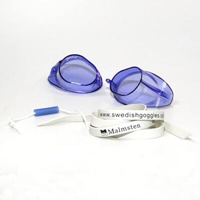 Malmsten Lunettes de natation suédoises classiques Kit de montage Bleu Étanche UV Polycarbonate Silicone Unisex Moderne Ovale - Publicité Malmsten Lunettes de natation suédoises classiques Kit de montage Bleu Étanche UV Polycarbonate Silicone Unisex Moderne Ovale - Publicité
