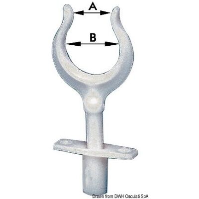 OSCULATI Dame de nage Nylon 15x34 mm - Publicité OSCULATI Dame de nage Nylon 15x34 mm - Publicité