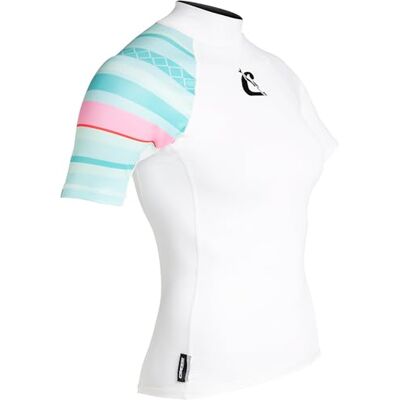 Cressi Shield Lady Rash Guard Short/SL Rashguard à Manches Courtes Protection pour Sup et Sports Nautiques, Femmes - Publicité Cressi Shield Lady Rash Guard Short/SL Rashguard à Manches Courtes Protection pour Sup et Sports Nautiques, Femmes - Publicité