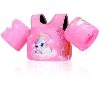 MoKo Gilet Natation Enfant avec Brassards Avec brassards, ajustable, confort optimal, aide à l'apprentissage de la natation, idéal plage et activités aquatiques - Publicité MoKo Gilet Natation Enfant avec Brassards Avec brassards, ajustable, confort optimal, aide à l'apprentissage de la natation, idéal plage et activités aquatiques - Publicité