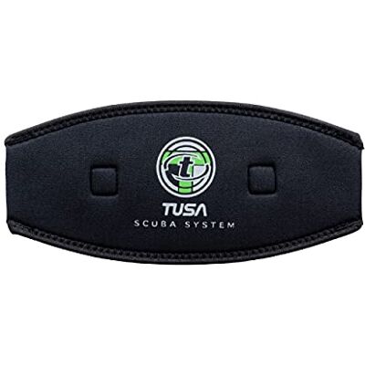 Tusa Cache-sangle en néoprène pour masque de plongée noir Noir - Publicité Tusa Cache-sangle en néoprène pour masque de plongée noir Noir - Publicité