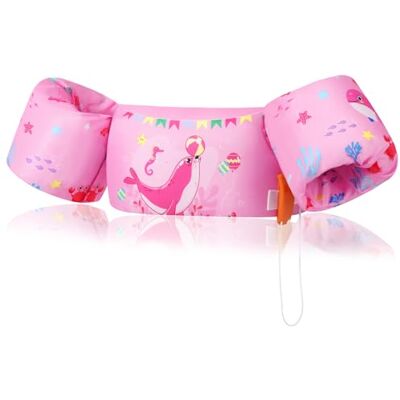 MoKo Gilet Natation Enfant avec Brassards Flottants Avec brassards, ajustable, confort optimal, aide à l'apprentissage de la natation, idéal plage et activités aquatiques - Publicité MoKo Gilet Natation Enfant avec Brassards Flottants Avec brassards, ajustable, confort optimal, aide à l'apprentissage de la natation, idéal plage et activités aquatiques - Publicité