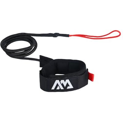 Aqua Marina Laisse de sécurité pour paddleboard/sports nautiques 2,4 m 5 mm - Publicité Aqua Marina Laisse de sécurité pour paddleboard/sports nautiques 2,4 m 5 mm - Publicité
