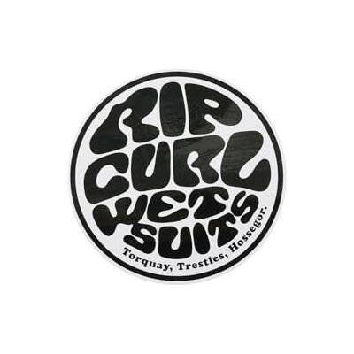 Rip Curl Autocollants avec Logo 2025 132MUT White - Publicité Rip Curl Autocollants avec Logo 2025 132MUT White - Publicité