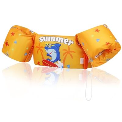MoKo Gilet Natation Enfant avec Brassards Flottants Avec brassards, ajustable, confort optimal, aide à l'apprentissage de la natation, idéal plage et activités aquatiques - Publicité MoKo Gilet Natation Enfant avec Brassards Flottants Avec brassards, ajustable, confort optimal, aide à l'apprentissage de la natation, idéal plage et activités aquatiques - Publicité