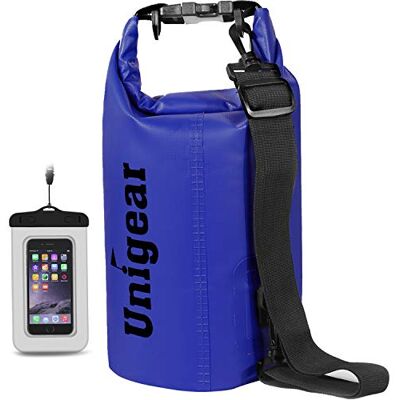 Unigear Sac Étanche Nautique PVC Dry Bag 2-55 L avec Pochette Téléphone Sac imperméable à fermeture roulée, tailles 2 à 55 L, pour paddle, kayak, pêche, camping, plage et sports aquatiques - Publicité Unigear Sac Étanche Nautique PVC Dry Bag 2-55 L avec Pochette Téléphone Sac imperméable à fermeture roulée, tailles 2 à 55 L, pour paddle, kayak, pêche, camping, plage et sports aquatiques - Publicité