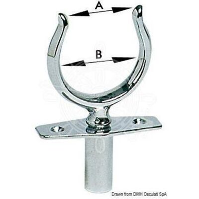 OSCULATI Générique Dame de nage Support Plein Laiton chromé 46 mm - Publicité OSCULATI Générique Dame de nage Support Plein Laiton chromé 46 mm - Publicité
