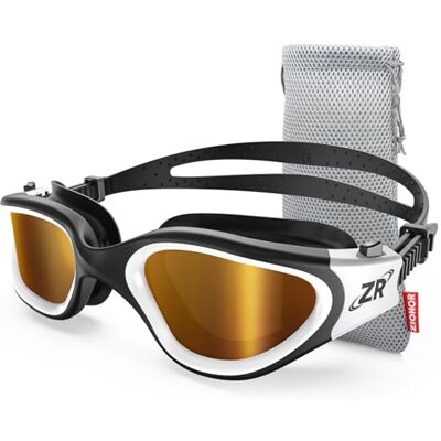 ZIONOR G1 Polarisées Mirror Lunettes de Natation pour Unisex Adulte Homme Femme, Anti Buée, 100% Anti UV Lunettes de Plongée - Publicité ZIONOR G1 Polarisées Mirror Lunettes de Natation pour Unisex Adulte Homme Femme, Anti Buée, 100% Anti UV Lunettes de Plongée - Publicité
