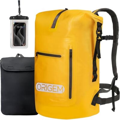 Origem Sac à Dos Étanche Nautique 35L 55L 85L pour Kayak Pêche Bateau Panneau dorsal rembourré, bretelles confortables, sacoche Ordinateur Portable, sac étanche nautique pour voyage et plein air - Publicité Origem Sac à Dos Étanche Nautique 35L 55L 85L pour Kayak Pêche Bateau Panneau dorsal rembourré, bretelles confortables, sacoche Ordinateur Portable, sac étanche nautique pour voyage et plein air - Publicité