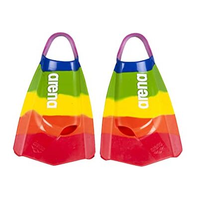 Arena Powerfin Pro II Palmes d'entraînement à la Natation Unisexes pour Adulte, en Silicone, à Lame Courte, Personnalisables Gauche-Droite, modèle Pride, Taille 46-47 - Publicité Arena Powerfin Pro II Palmes d'entraînement à la Natation Unisexes pour Adulte, en Silicone, à Lame Courte, Personnalisables Gauche-Droite, modèle Pride, Taille 46-47 - Publicité