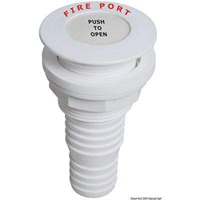 OSCULATI Fire Port Droit Embout 32/38mm - Publicité OSCULATI Fire Port Droit Embout 32/38mm - Publicité