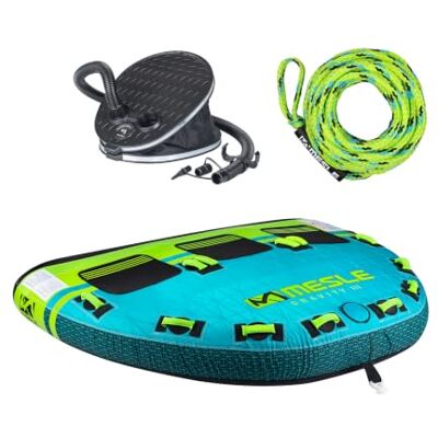 Mesle Pack Bouée Tractée Gravity avec Corde, 2-3 Personnes, Gonflable Bouée Bateau & Jet Ski - Publicité Mesle Pack Bouée Tractée Gravity avec Corde, 2-3 Personnes, Gonflable Bouée Bateau & Jet Ski - Publicité