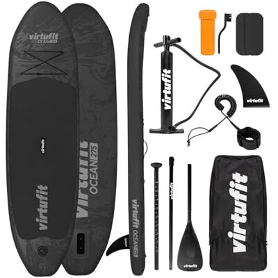 VirtuFit Kit de planche à pagaie gonflable avec pagaie, sac à dos et accessoires pour les loisirs, la tournée et le paddling polyvalent - Publicité VirtuFit Kit de planche à pagaie gonflable avec pagaie, sac à dos et accessoires pour les loisirs, la tournée et le paddling polyvalent - Publicité