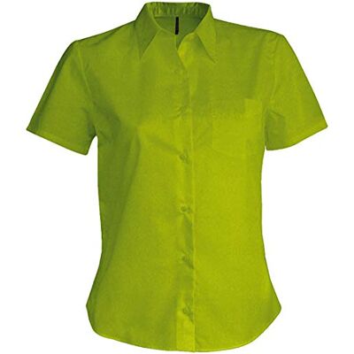 Kariban Judith > Chemise Manches Courtes Femme Burnt Lime, M, Femme - Publicité Kariban Judith > Chemise Manches Courtes Femme Burnt Lime, M, Femme - Publicité