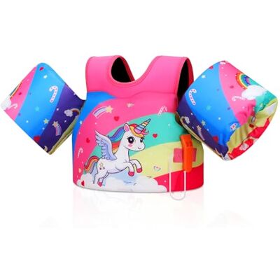 MoKo Gilet Natation Enfant avec Brassards Avec brassards, ajustable, confort optimal, aide à l'apprentissage de la natation, idéal plage et activités aquatiques - Publicité MoKo Gilet Natation Enfant avec Brassards Avec brassards, ajustable, confort optimal, aide à l'apprentissage de la natation, idéal plage et activités aquatiques - Publicité