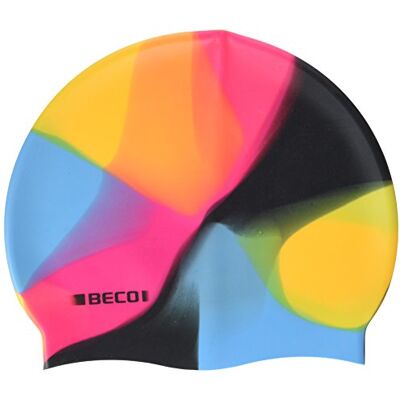 Beco Bonnet en Silicone, multicolo ured Bonnet de Bain Taille Unique Noir/Multicolore - Publicité Beco Bonnet en Silicone, multicolo ured Bonnet de Bain Taille Unique Noir/Multicolore - Publicité