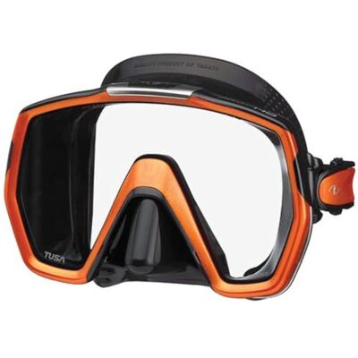 Tusa Freedom HD Masque de Plongée, Grand, Noir/Orange - Publicité Tusa Freedom HD Masque de Plongée, Grand, Noir/Orange - Publicité