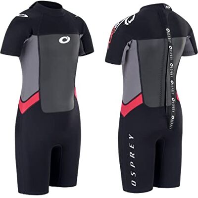Osprey Origin combinaison 3 mm shorty garçon été néoprène 3/2 mm pour surf, bodyboard et sports aquatiques, 3 couleurs Rouge L - Publicité Osprey Origin combinaison 3 mm shorty garçon été néoprène 3/2 mm pour surf, bodyboard et sports aquatiques, 3 couleurs Rouge L - Publicité