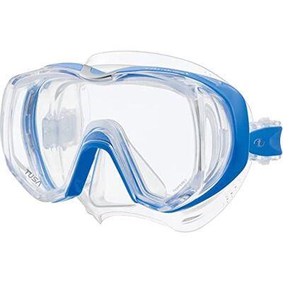 Tusa Tri-Quest Mask Fish Tail Blue - Publicité Tusa Tri-Quest Mask Fish Tail Blue - Publicité